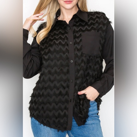 Weena Shirt. Black, size: M - Picture 3 of 4